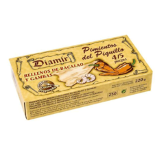 Pimientos de Piquillos Relleno de Bacalao y Gambas Diamir 220g