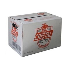 Cerveza Cristal Extra de botella 5.2% Caja 24x350ml