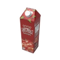 Natural Tomato Pure Del Real 12x1L Pack