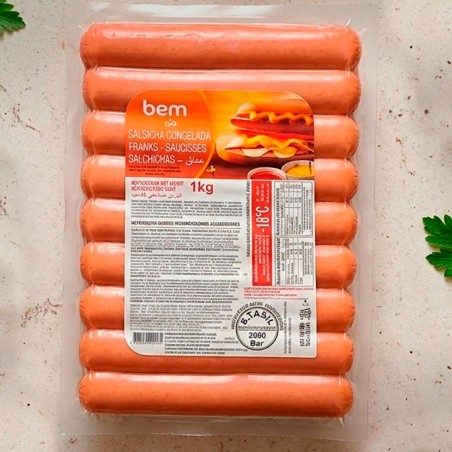 Salchicha (Franks) de Pollo/Cerdo Bem 12u x 1Kg C/24