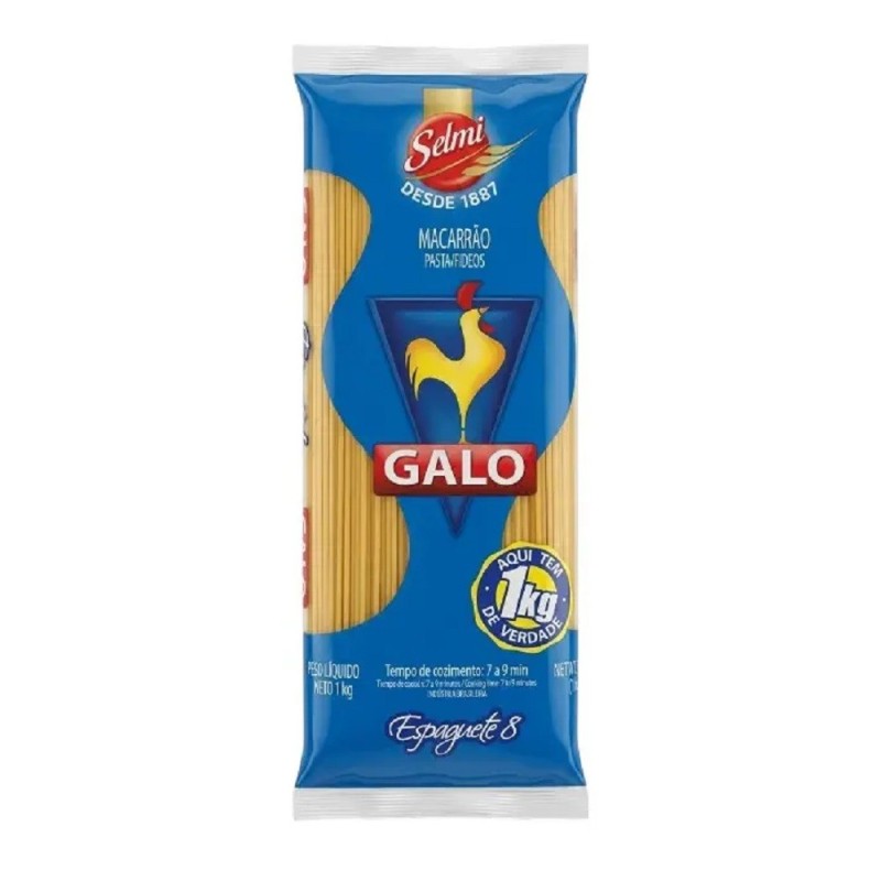 Spaghetti Pasta 8 500g Galo azul