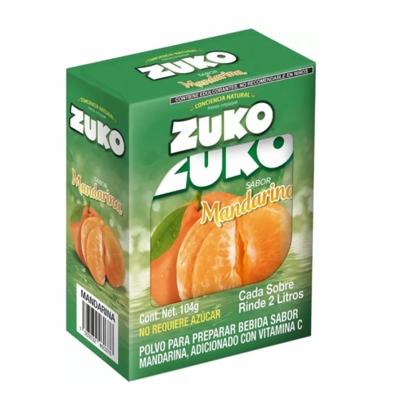 Refresco en polvo 2L de Mandarina 8 sobres x 13g