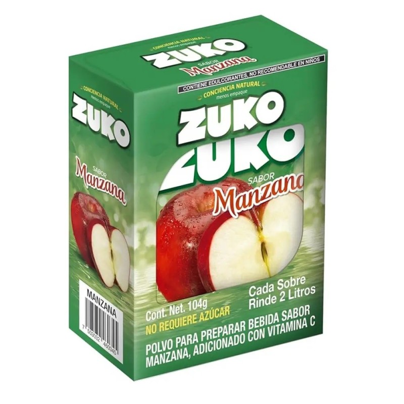 Refresco en polvo 2L de Manzana 8 sobres x 13g Refresco en polvo 2L de Manzana 8 sobres x 13g
